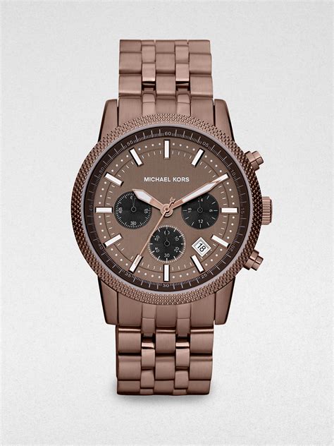 brown mens watch michael kors